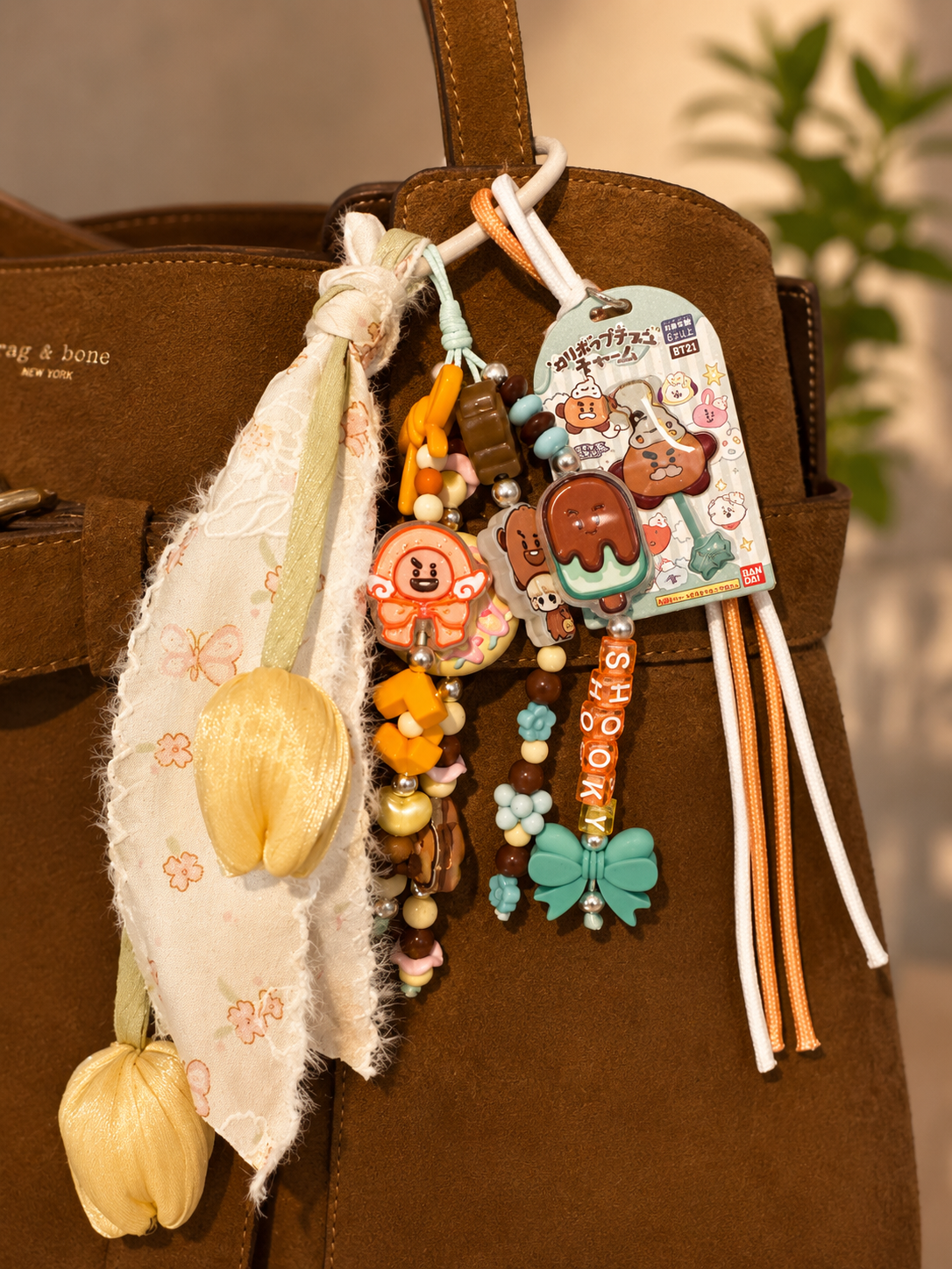 BTS-Inspired Beaded Bag Charm