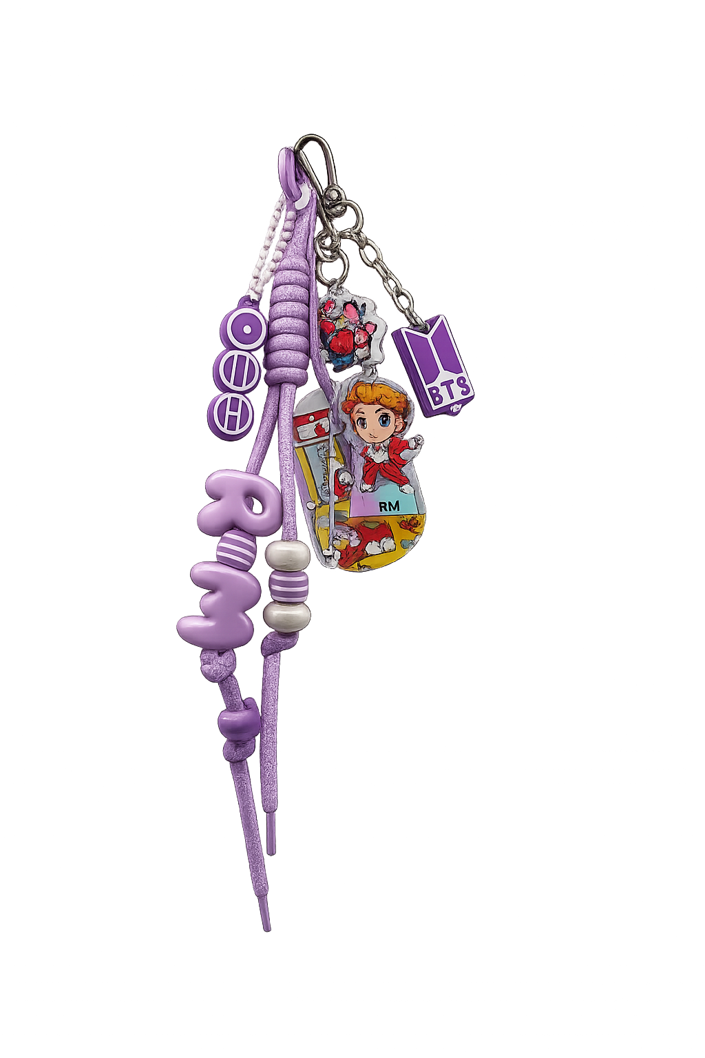 BTS-Inspired Purple Bag Charm
