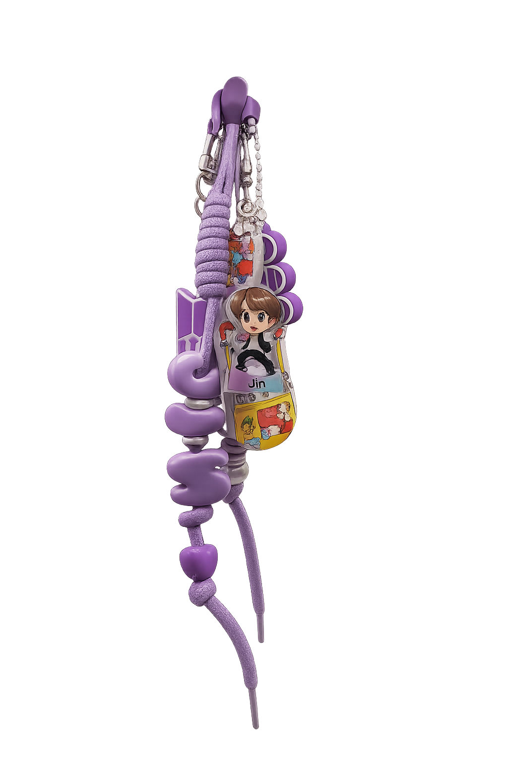BTS-Inspired Purple Bag Charm