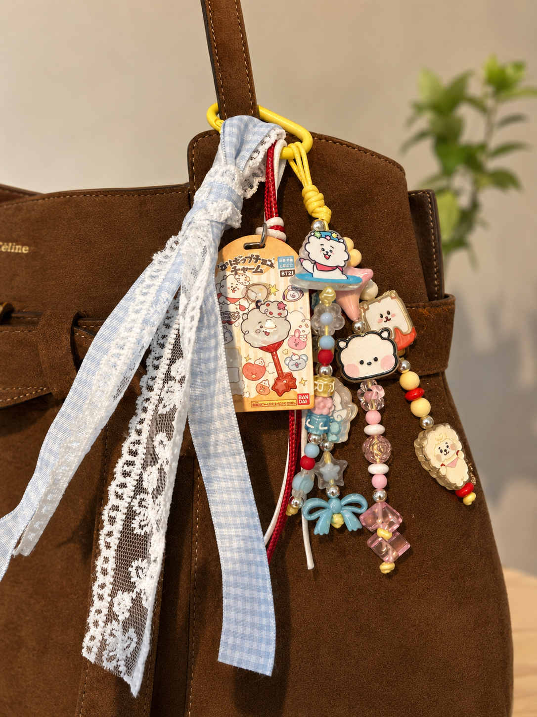 BTS-Inspired Beaded Bag Charm