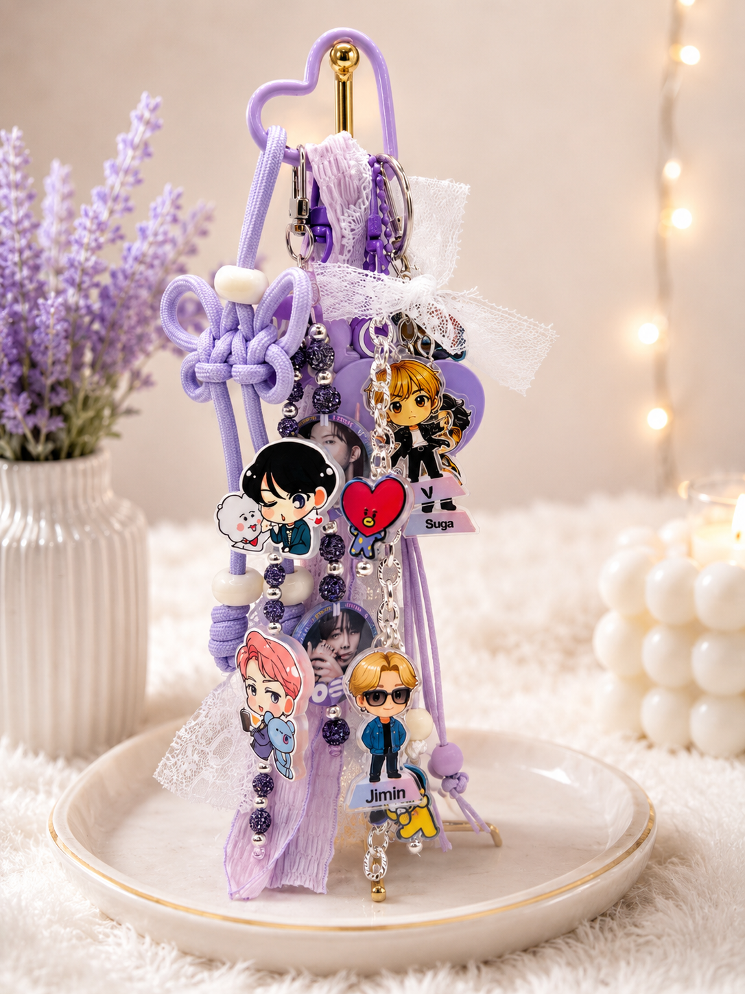 💜 BTS-Inspired Lavender Charm Bundle 💜
