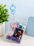 K-Pop Shaker Card Holder Keychain 💜🩷