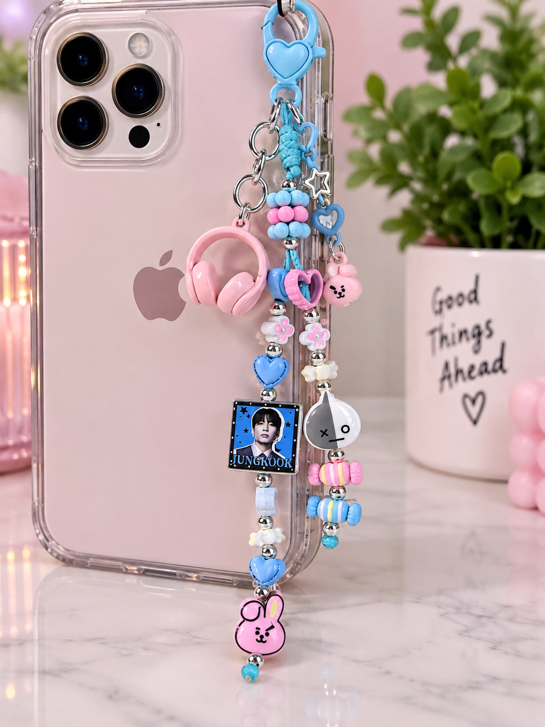 BTS phone charm