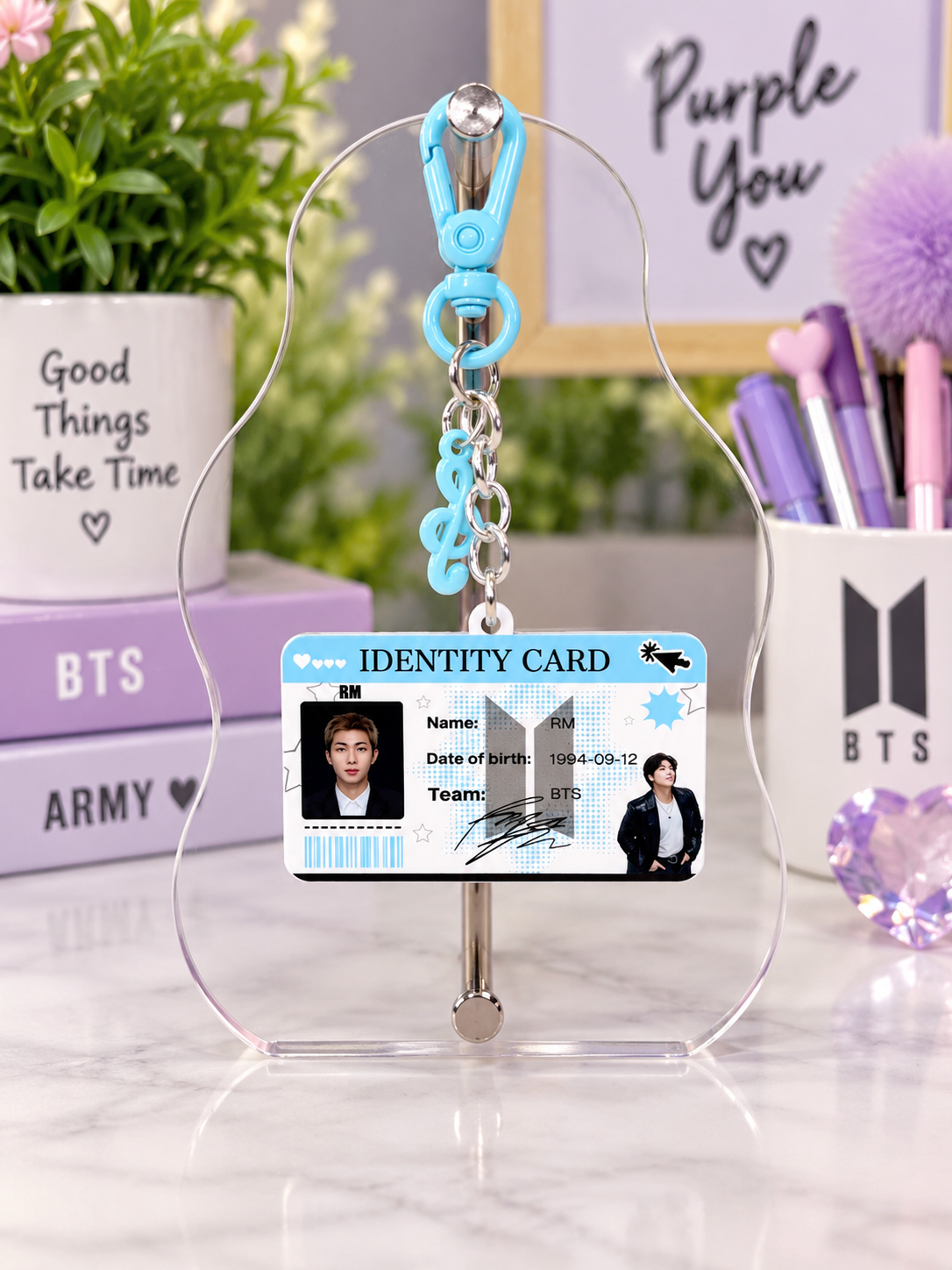 BTS-Inspired Identity Card Keychain